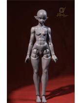45cm muscle human BODY ONLY Miracledoll 1/4 size MSD body girl doll 45cm bjd